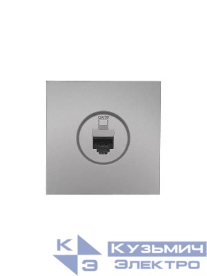 Розетка компьютерная 1-мест. СП ZIMA IP20 сер. матов. LEZARD 704-7488-140