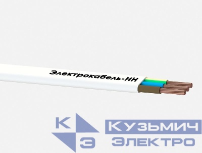 Провод ПБВВГ 3х1.5 250В Б (уп.100м) ЭЛЕКТРОКАБЕЛЬ НН 000007147