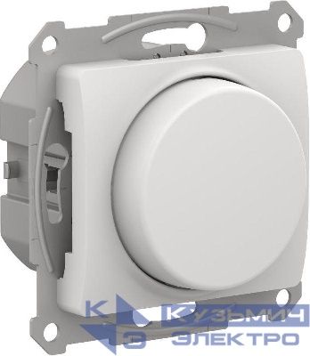 Светорегулятор поворотно-нажимной Glossa 400Вт механизм бел. SE GSL000123