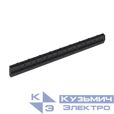 Держатель шинный FRAME 409мм 9 сегментов до 45 полюсов (только для 18 54 и 72 модуля) черн. DKC F18BBHU1