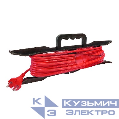 Удлинитель-шнур на рамке 1х30м без заземл. 16А IP20 3.5кВт ПВС 2х1.5 DOMTOK 2404