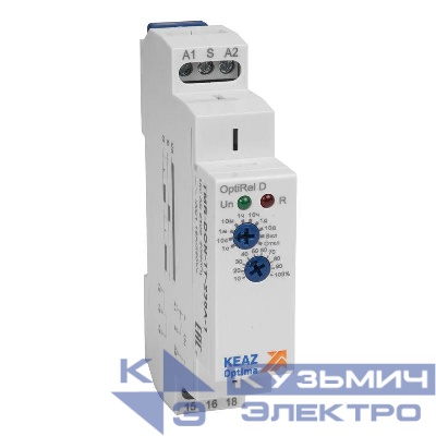 Реле времени OptiRel D TMR-DOF-1T-240U-1 задержка выключения 16А 1СО 12-230АС/DC КЭАЗ 332009