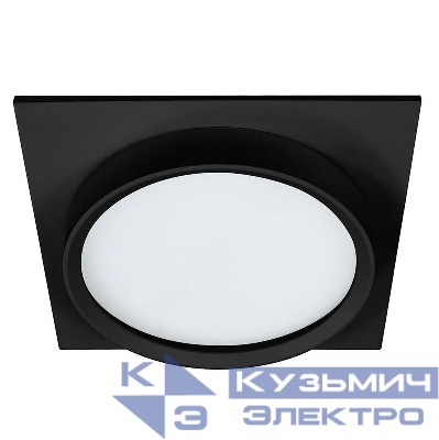 Светильник DL705 25Вт 230В GX70 IP44 потолочн. встраив. квадрат без лампы черн. FERON 51108
