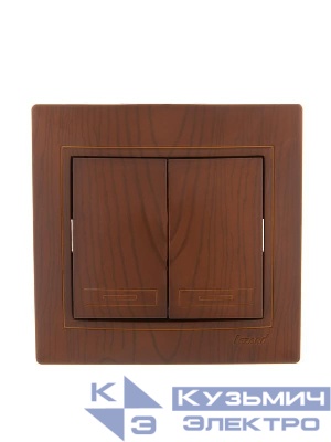 Выключатель 2-кл. СП Mira 10А сосна LEZARD 701-0801-101