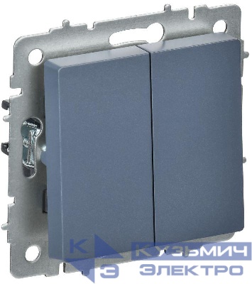 Выключатель перекрестный 2-кл. СП BRITE ВС10-2-3-БрМ 10А механизм маренго IEK BR-V23-0-10-K35