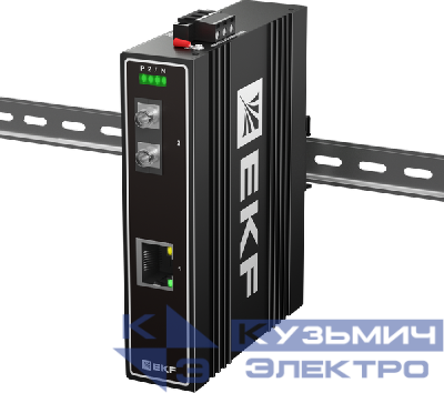 Медиаконвертер 10/100/1000Base-TX в 1000Base-X разъем FC двойн. одномодовое оптоволокно 1550нм TSX EKF TSX-MC1-1GX1GT-FC