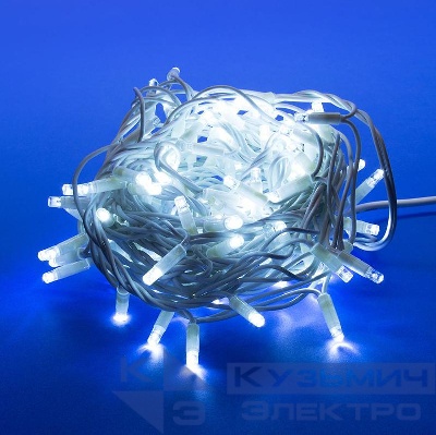 Гирлянда ULD-S1000-120/DWA WARM WHITE IP67 светодиодная 10м 120 диодов теплый бел. свет провод бел. Uniel UL-00007841