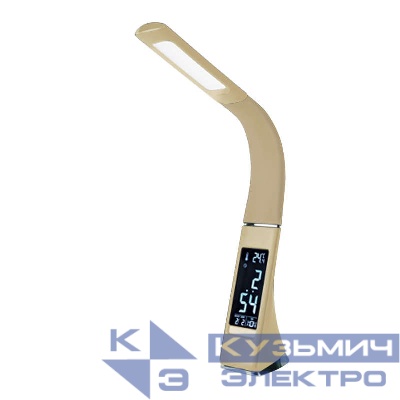 Светильник светодиодный TLD-542 Cream/300лм/5000К/Dimmer настол. часы календ. терм. крем. 5Вт Uniel UL-00003303