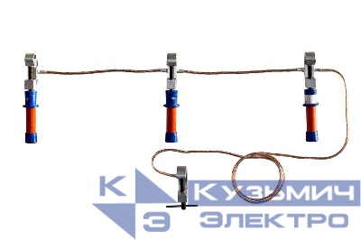 Заземление переносное ПЗРУ-1 Д для распред. устр. до 1кВ 16кв.мм Антиток Д157668