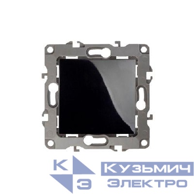 Выключатель 1-кл. СП Эра12 12-1001-06 10А IP20 250В 10AX без монтаж. лапок механизм черн. Эра Б0014632
