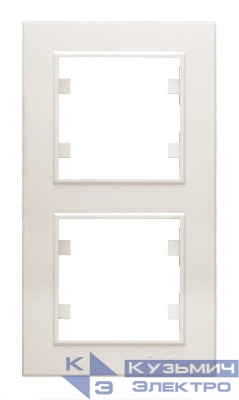 Рамка 2-м Karea вертикал. крем. Makel 56010707