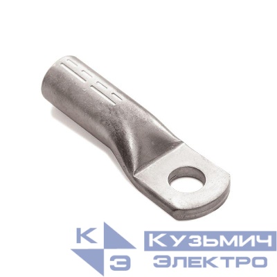 Наконечник ТМЛ под пайку листовой изогнутый 10кв.мм М2 под винт d10мм с длин. фланцем DKC 2D710L