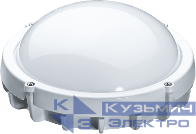 Светильник светодиодный 94 826 NBL-R1-12-4K-WH-IP65-LED 12Вт 4000К IP65 960лм ЖКХ круг алюм. бел. (аналог НПП 1101) Navigator 94826