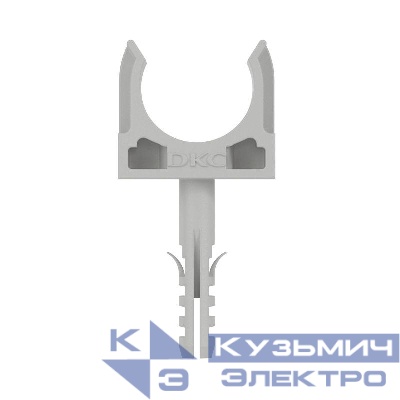 Держатель для труб (клипса) d20мм с защелкой и дюбелем (уп.5шт) DKC 51320R5
