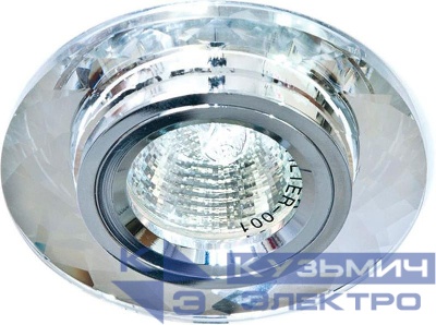 Светильник DL8050-2 G5.3 MR16 потолочн. серебр. + серебр. FERON 18643