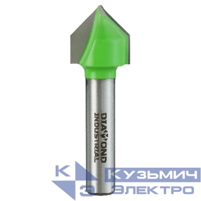 Diamond Industrial Фреза пазовая V-образная 90 градусов 16x16 мм, S=8 мм, Z=2 Diamond Industrial