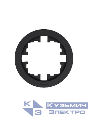 Рамка 1-м OSEN горизонт. круглая черн. бархат LEZARD 744-4200-146