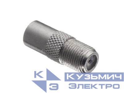 Переходник гнездо F - штекер TV (цинк) (P108-52), NETKO Optima