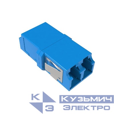 Адаптер LC/UPC-Duplex TOP Senior/Senior SC-footprint OS2 син. DKC RNFA9UDLC