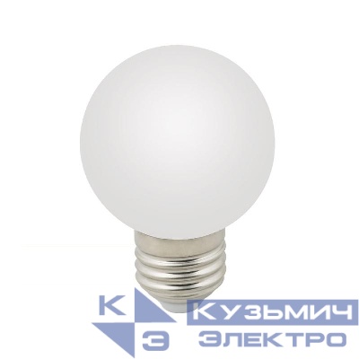 Лампа декоративная светодиод. LED-G60-3W/6000K/E27/FR/С Шармат 6000К упак. картон. Volpe UL-00006956