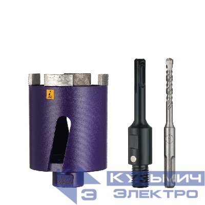 Kronger Коронка алмазная по бетону 68 мм SDS+ LASER с магнитным хвостовиком KRONGER