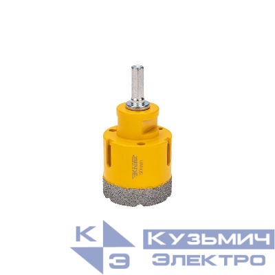 Коронка алмазная профессиональная по керамограниту и железобетону М14 вакуумное спекание 50мм для УШМ Kranz KR-92-1021