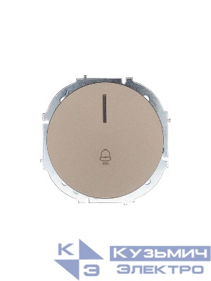 Кнопка звонка СП OSEN с подсветкой механизм титан LEZARD 743-3788-108