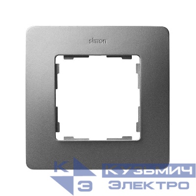 Рамка 1-м Simon82 Detail черн./алюм. Simon 8200610-293