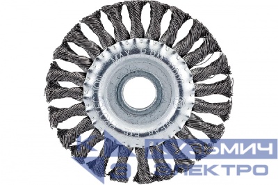 Diamond Industrial Корщетка дисковая 125 х 22,2 мм жесткая крученая проволока 0,5 мм Diamond Industrial 0