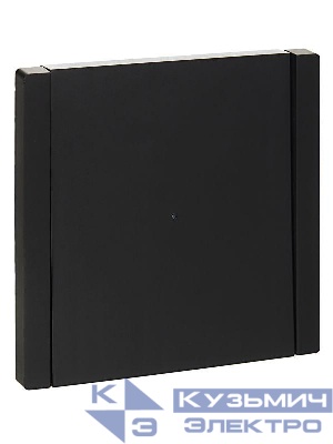 Выключатель проходной 1-кл. СП FORTE&PIANO 10А FP104 с индикацией черн. IEK FP-V12-1-10-1-K02