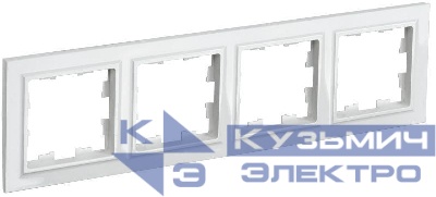 Рамка 4-м BRITE РУ-4-БрБ бел. IEK BR-M42-K01