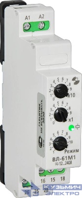 Реле времени ВЛ-61М1 12-240В 50Гц 0.1с-9.9ч Реле и Автоматика A8223-79680466