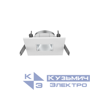 Рамка для модульного светильника Hottel 03 квадратная с квадратным отверстием встраив. 65х24 (м. о. 52мм) серебр. рефлектор VARTON V4-R0-00.0102.HT0-0002