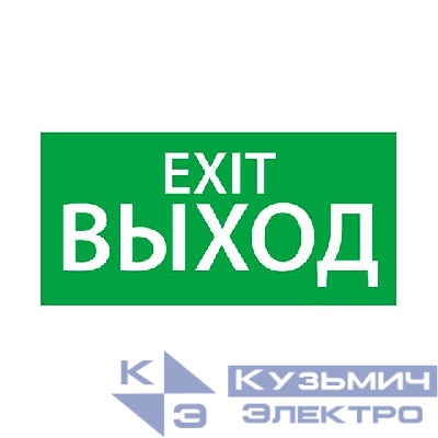 Знак эвакуационный "Выход/Exit" (150х300) Ардатов 1003150300
