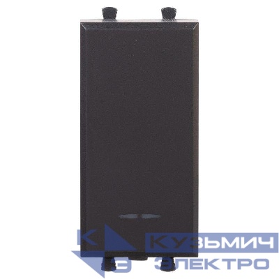 Выключатель модульный 1мод. Avanti "Черный матовый" DKC 4412101