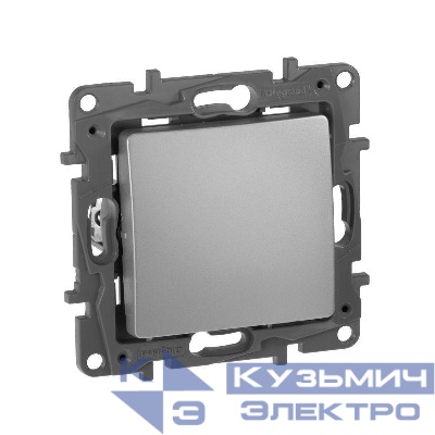 Выключатель 1-кл. СП Etika 10А IP20 250В 10AX авт. зажимы механизм алюм. IEK 672401