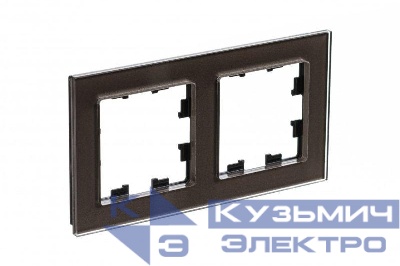 Рамка 2-м AtlasDesign Nature стекло мокко SE ATN320602