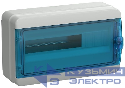 Корпус КМПн-18 TEKFOR IP65 син. прозр. дверь пластик. IEK TF5-KP72-N-18-65-K03-K07
