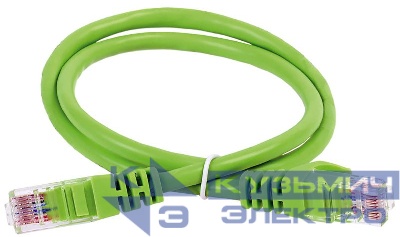 Патч-корд кат.6 UTP PVC 5м зел. ITK PC02-C6U-5M