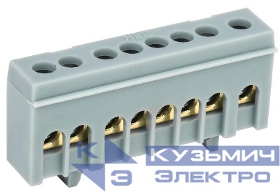 Шина L "фаза" в корп. изоляции на DIN-рейку ШНИ-6х9-8-К-Ср IEK YNN10-69-8KD-K02