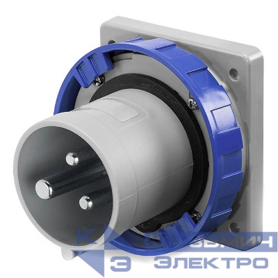 Вилка скрыт. уст. прямая 125А 2P+E 250В IP67 DKC DIS24612593