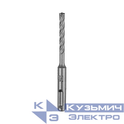 Бур по бетону SDS-Plus SUPER 6х110мм профессиональный цельная крестовая пластина Kranz KR-91-0452