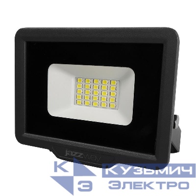 Прожектор светодиодный PFL-C3 20Вт 6500К IP65 ДО закален. прозр. стекло JazzWay 5023543A