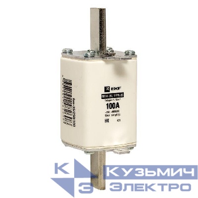 Вставка плавкая ППН-35 250/100А габарит NT1 PROxima EKF fus-35/250/100