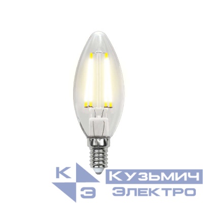 Лампа светодиодная LED-C35-6W/NW/E14/CL PLS02WH картон Uniel UL-00001373