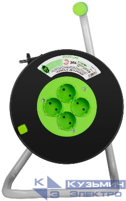 Удлинитель на пластик. катушке 4х30м без заземл. KAT-2x1-30m Greenline ПВС 2х1 Эра Б0065105