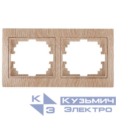 Рамка 2-м СП Plano 1-502-11 гор. сосна Intro Б0030097