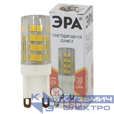 Лампа светодиодная JCD-3.5w-220V-corn ceramics-827-G9 280лм ЭРА Б0027861