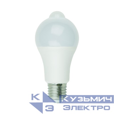 Лампа светодиодная LED-A60-12W/4000K/E27 /PS+MS PLS10WH 12Вт матовая 4000К нейтр. бел. E27 с датчиком освещенности и датчиком движения (упак. картон) Uniel UL-00005713