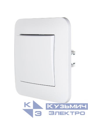 Выключатель 1-кл. 1п СП ASTI 10А IP20 в сборе бел. LEZARD 7081-0202-100